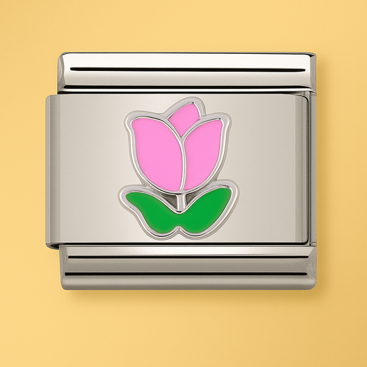 "Pink Tulip" Charm
