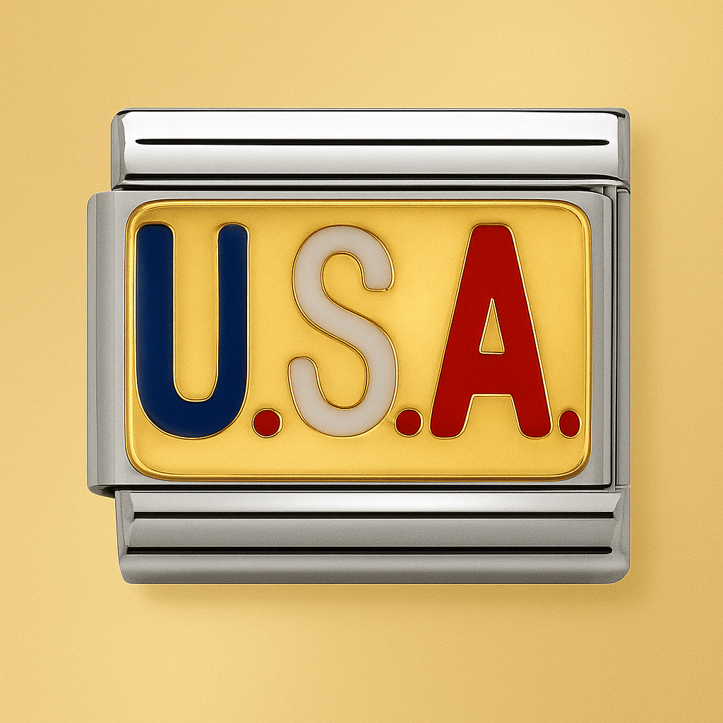 "U.S.A." Charm