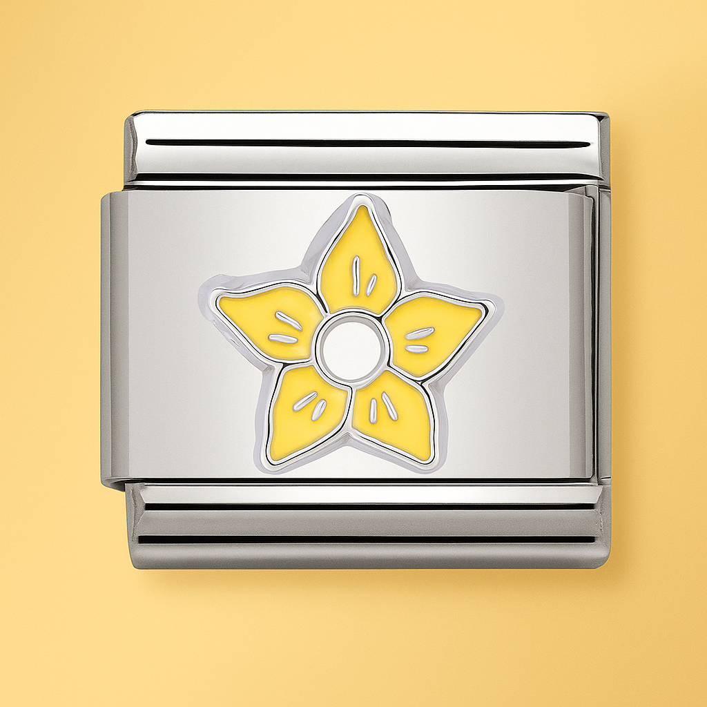 "Yellow Flower" Charm